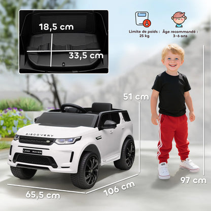 AIYAPLAY Car Electric children licensed Land Rover Library Sport Sport electric vehicle 12V with remote control 2,4G lumi