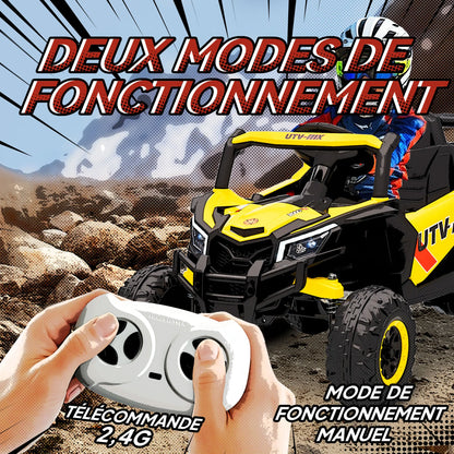 12 V Electric Car UTV children Electric buggy children With remote control 2,4G Slow Start Hit System