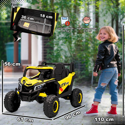 12 V Electric Car UTV children Electric buggy children With remote control 2,4G Slow Start Hit System