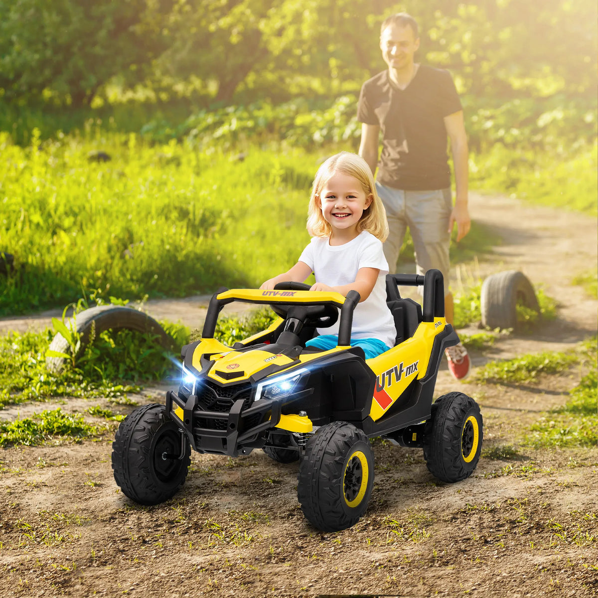 12 V Electric Car UTV children Electric buggy children With remote control 2,4G Slow Start Hit System