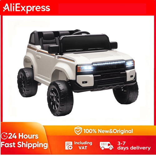 Children's Electric Car, 12V with Remote Control, Age 3-6 Years, White, Children's Toy Electric Car, Children's Toy Car, Ride-On Electric Car, Electric Stroller