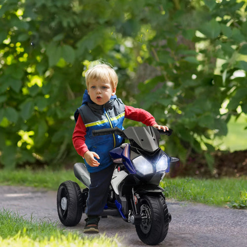 3-wheel 6 V electric Motorbike for children, electric car for children aged 3 to 6, with light and sound effects, 86x42x52cm