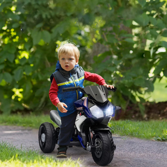 3-wheel 6 V electric Motorbike for children, electric car for children aged 3 to 6, with light and sound effects, 86x42x52cm