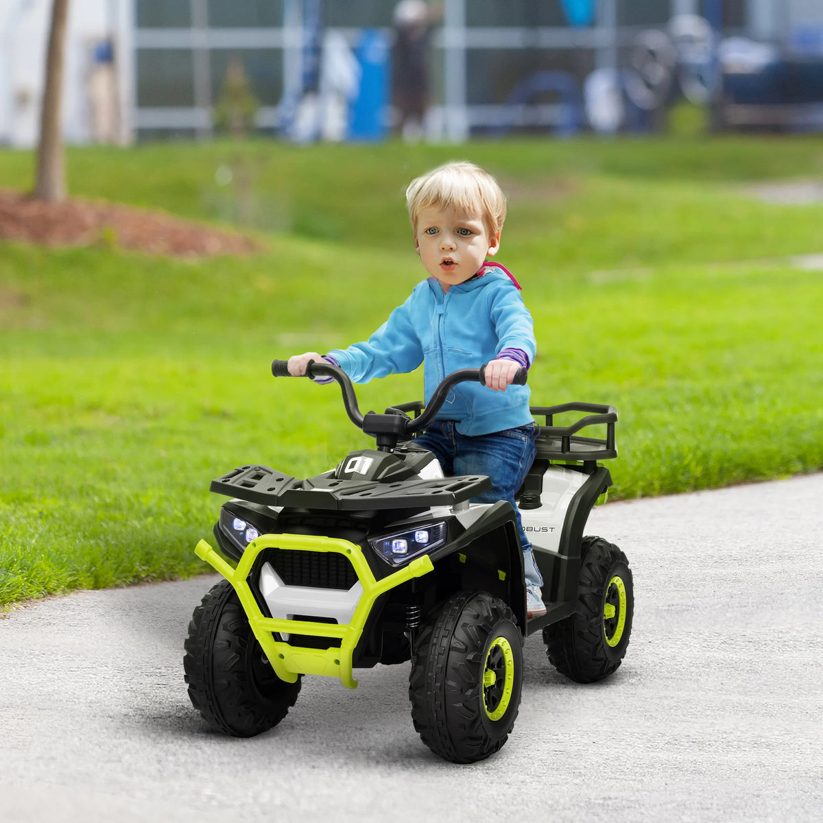 Aiyaplay Electric Quad for Children +3 Years Old with 12V Battery Load 30 kg Green