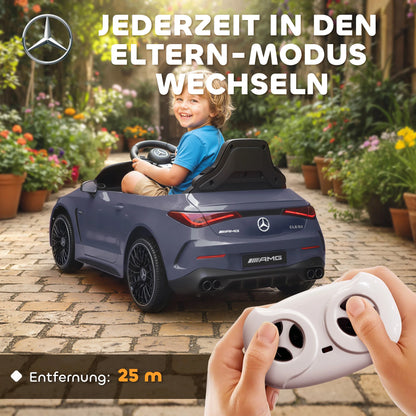 Kids Ride on Car,Electric Car for Kids 12V Dual Motors,Start-Stop Button,Remote Control,Led Lights,Music,Suitable for 3-6 Years Gray
