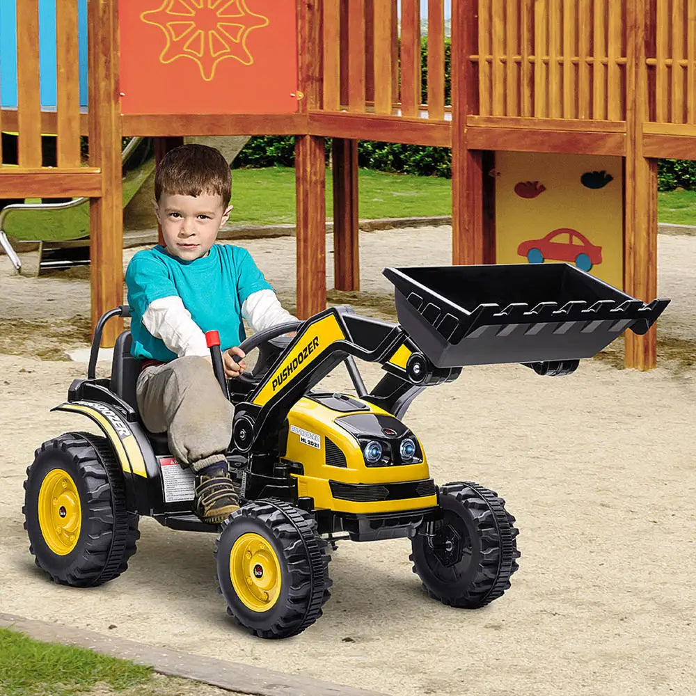 Ride On Excavator Toy 132 X 62 X 65 Cm Adjustable Manual Shovel Safety Belt Seat Easy Steering Assembly Required Leisure