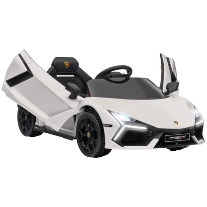 Children's Electric Ride-on Toy Car with LED Light, Horn and Remote Control, Plastic and Steel, 105x60x40 cm, White, Children's Toy Car, Electric Toy Car, Electric Stroller
