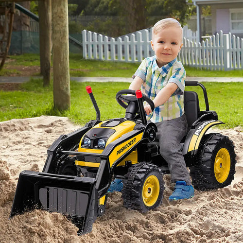 Ride On Excavator Toy 132 X 62 X 65 Cm Adjustable Manual Shovel Safety Belt Seat Easy Steering Assembly Required Leisure