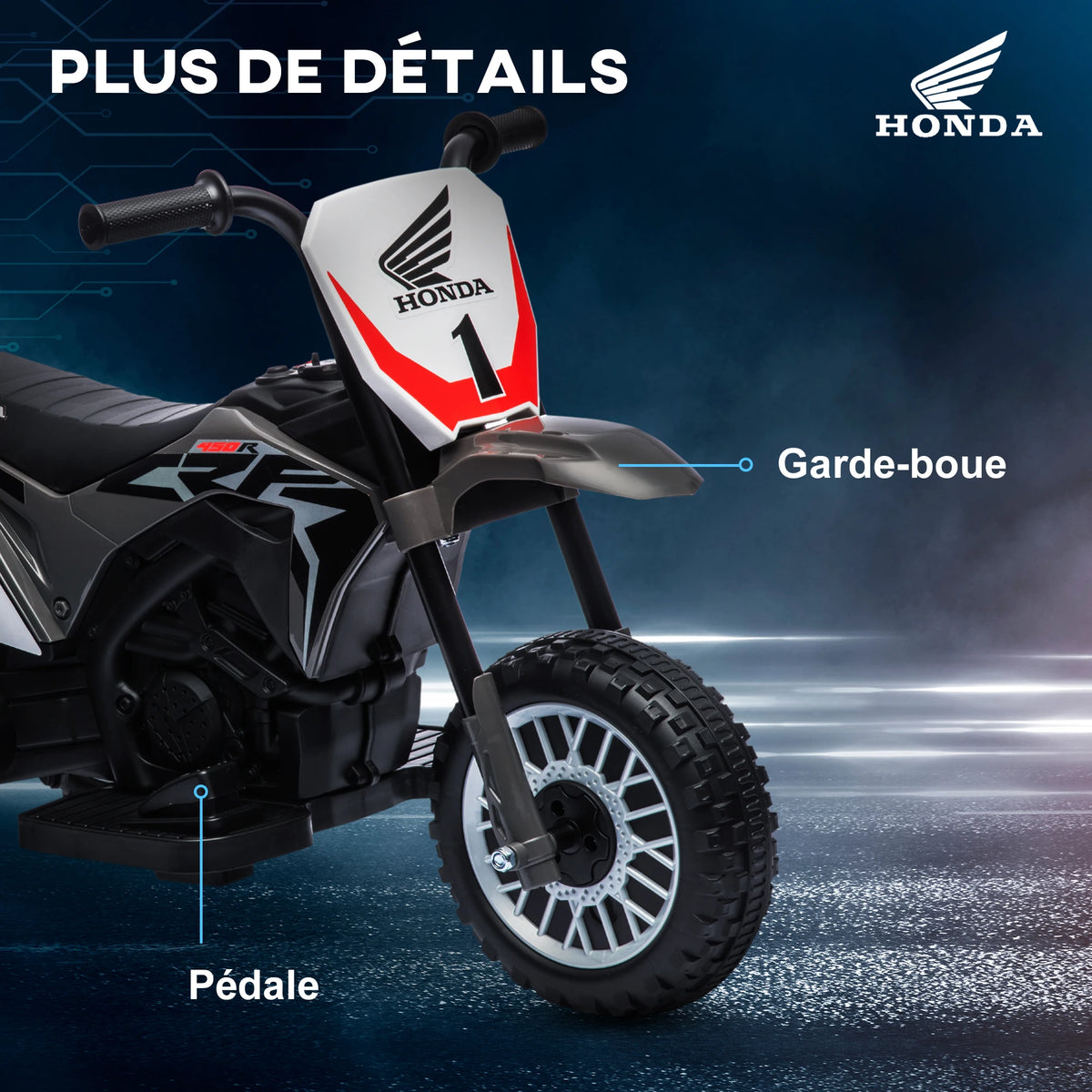 Electric motorbike for children 3 Wheel Battery 6V children 18-36 Months Grey, toy motorbike for children, Self-worn motorbike, motorbike for