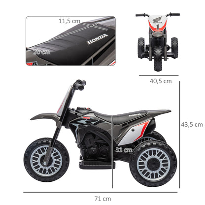 Electric motorbike for children 3 Wheel Battery 6V children 18-36 Months Grey, toy motorbike for children, Self-worn motorbike, motorbike for