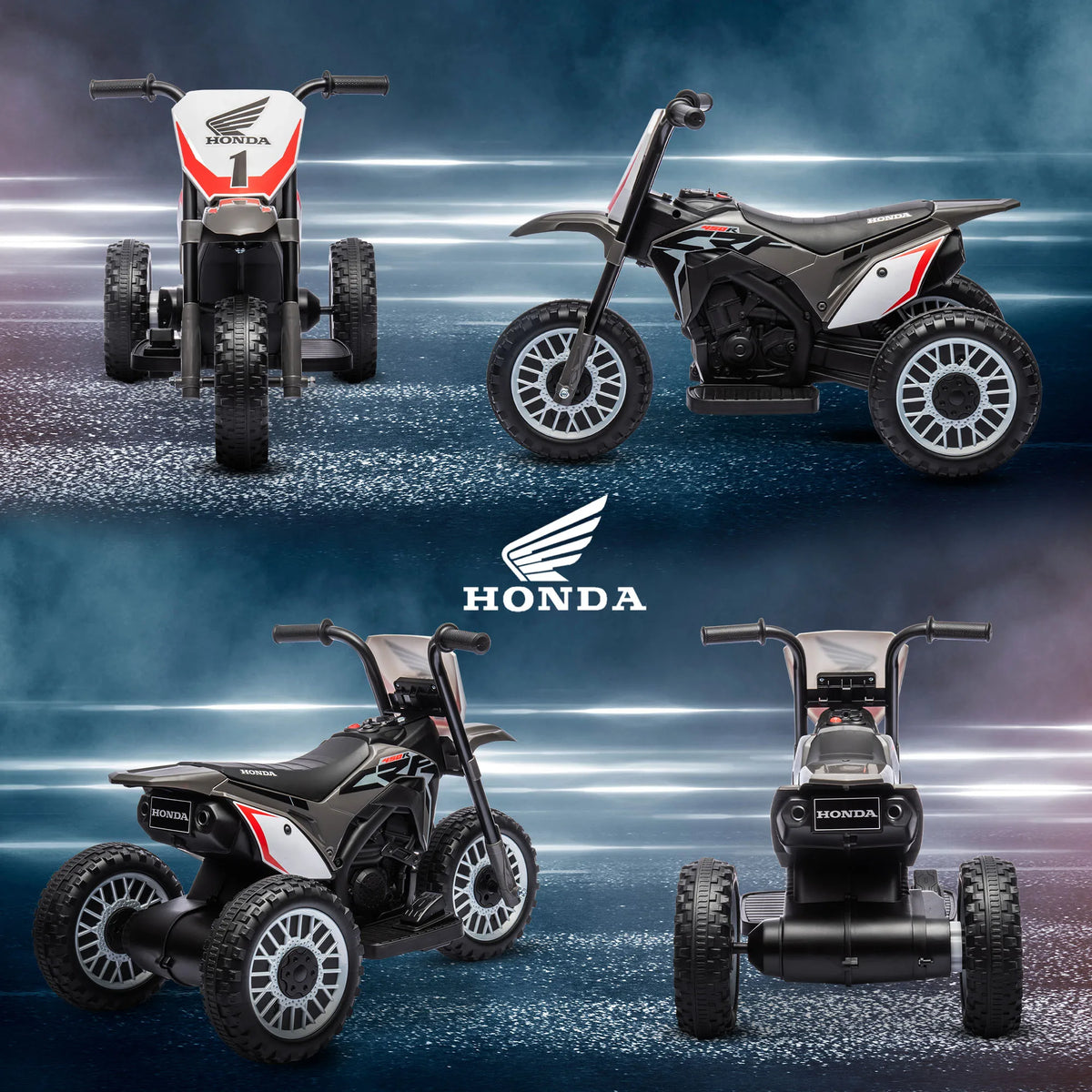 Electric motorbike for children 3 Wheel Battery 6V children 18-36 Months Grey, toy motorbike for children, Self-worn motorbike, motorbike for