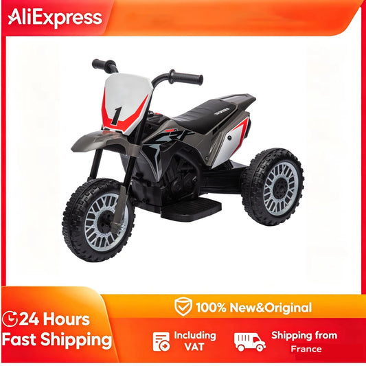 Electric motorbike for children 3 Wheel Battery 6V children 18-36 Months Grey, toy motorbike for children, Self-worn motorbike, motorbike for