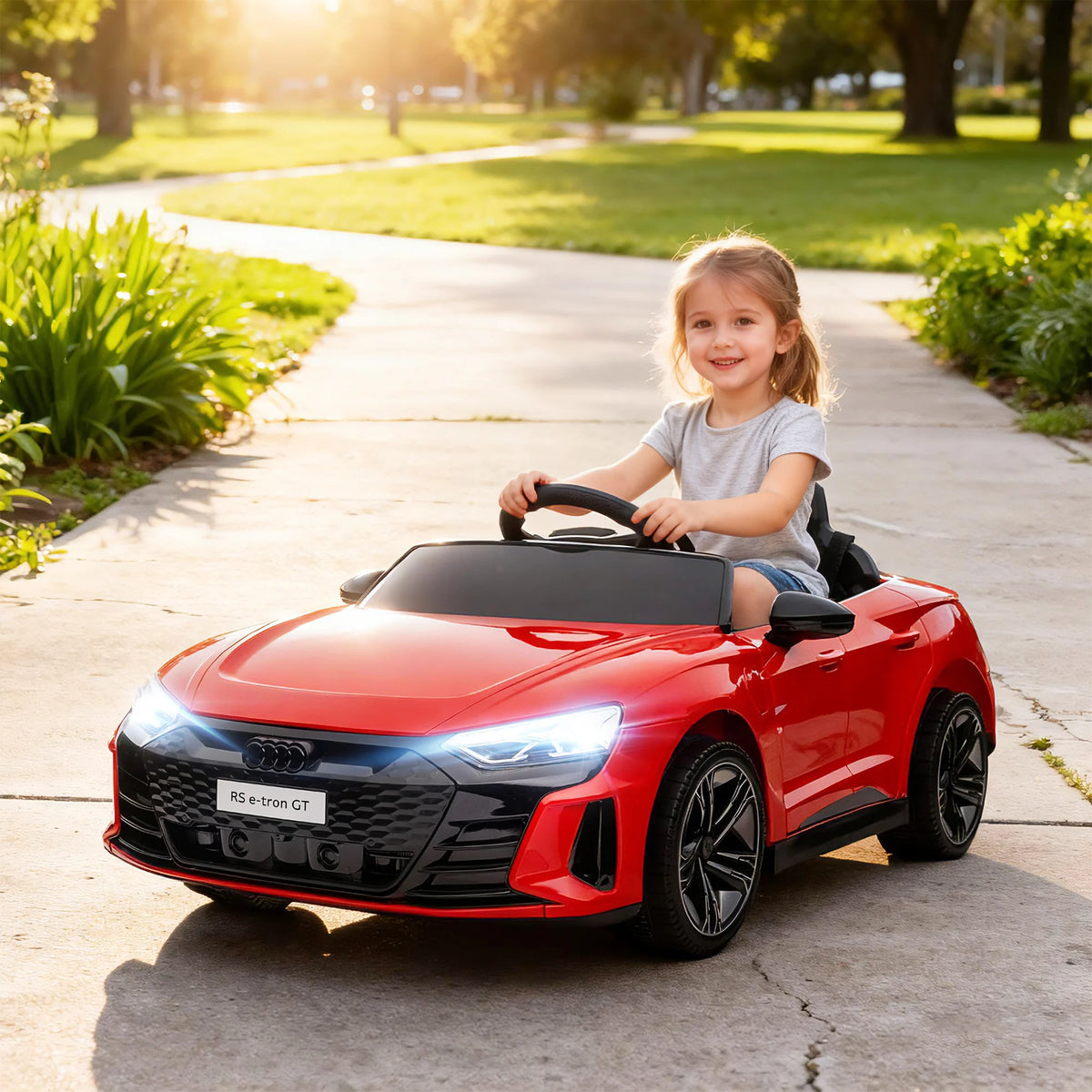 HOMCOM electric Car child 12 V-electric vehicle with parental remote control provided-V. Max. 5 Km/h-sound effects