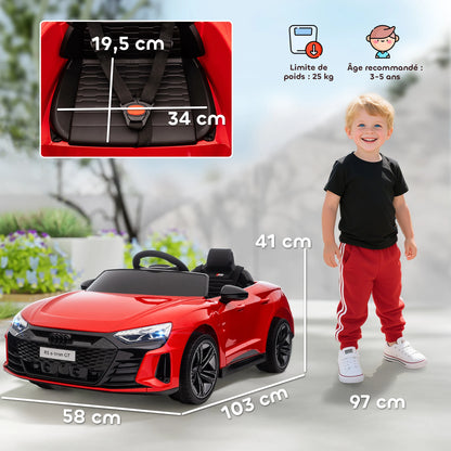 HOMCOM electric Car child 12 V-electric vehicle with parental remote control provided-V. Max. 5 Km/h-sound effects